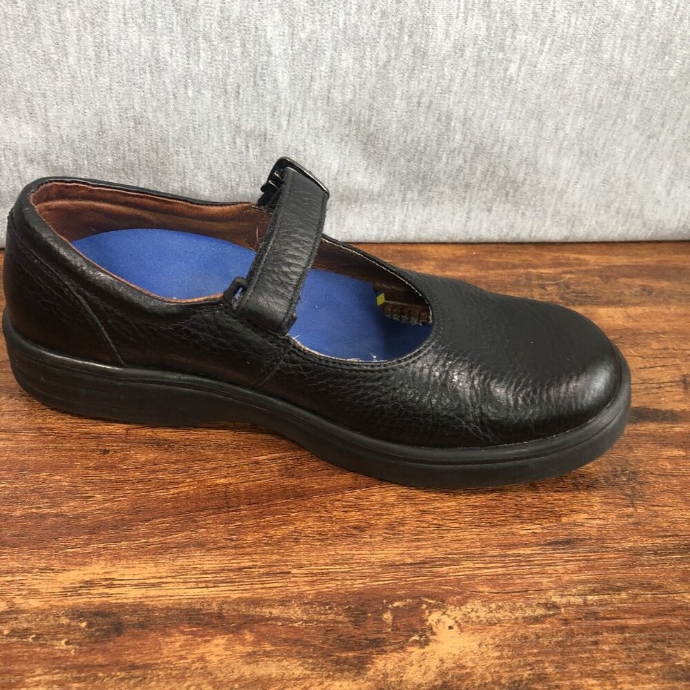 Dr. Comfort Women's‎ Size 6.5 M Diabetic Black Leather Merry Jane Comfort Shoes - Picture 7 of 9